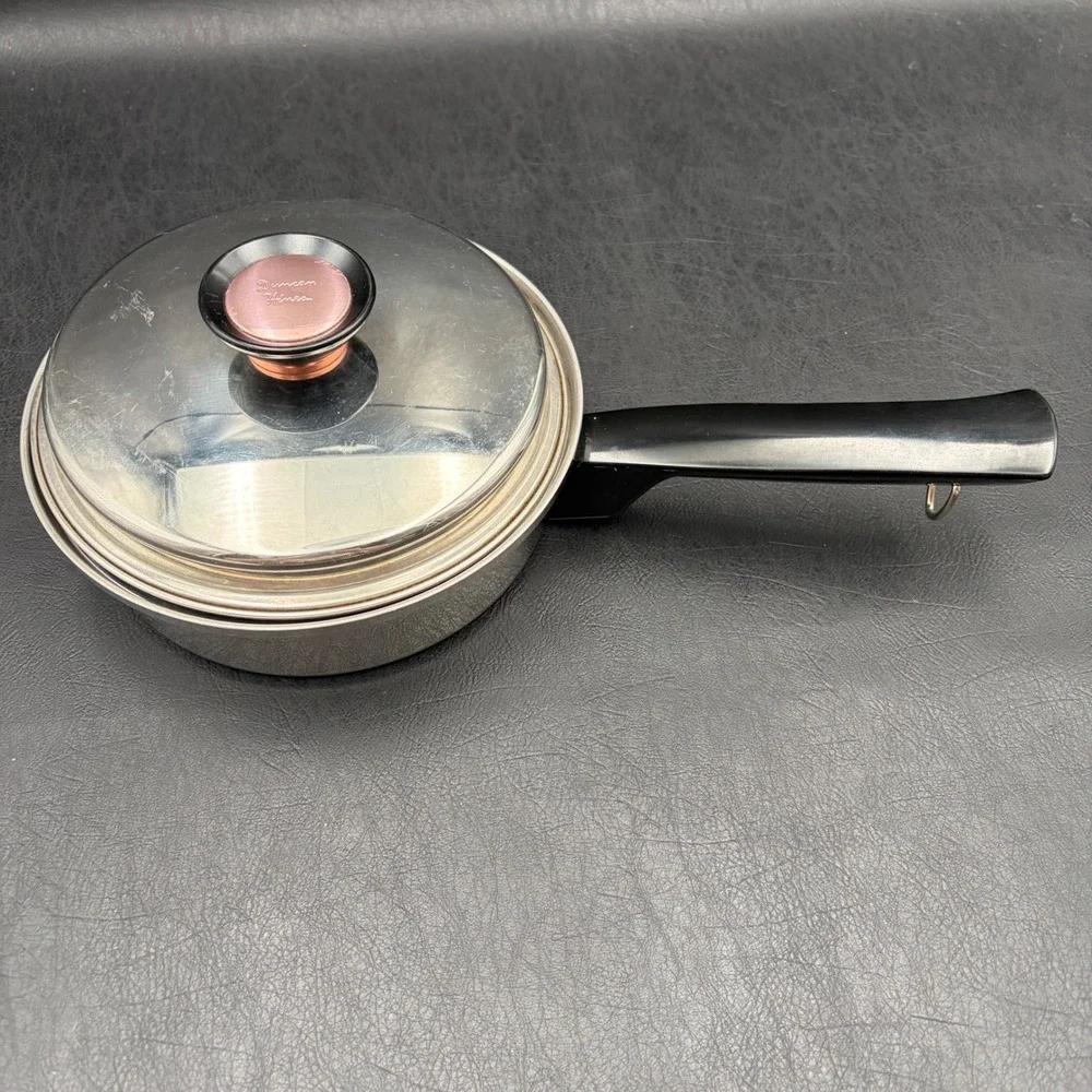 Duncan Hines Stainless Steel 3 Egg Poacher Pan Regal Ware 3-Ply 18-8 Vintage